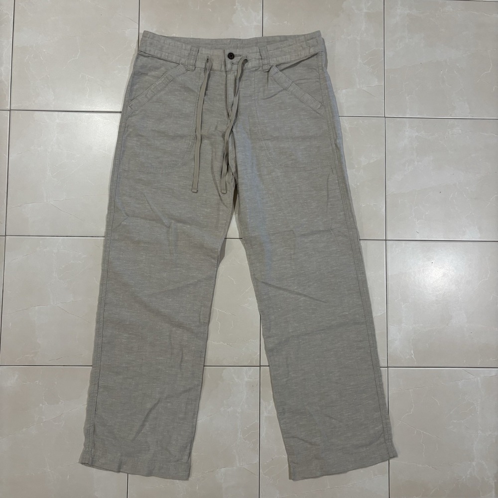 Patagonia Hemp Cotton Pants Women's 10 Lightweight Gray Drawstring NEW Outdoors